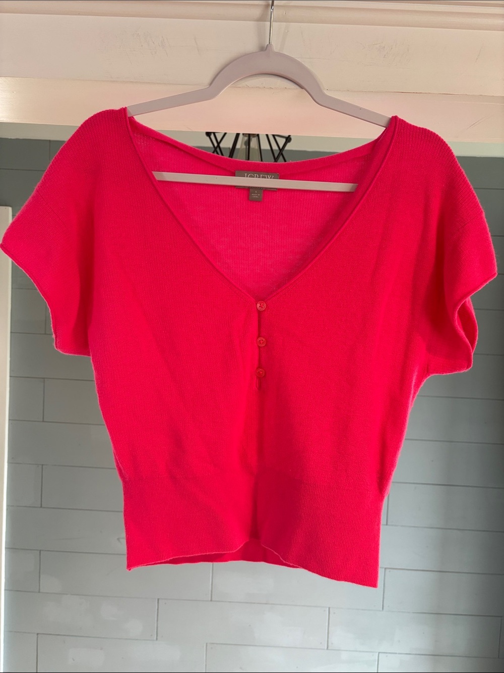 J. Crew Featherweight cashmere V-neck T-shirt